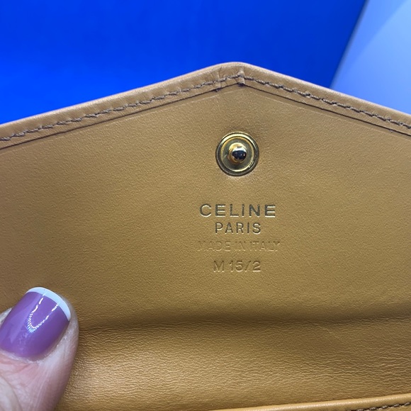Céline
Macadam Compact In Mustard/Brown Coated Canvas Wallet - Picture 7 of 12
